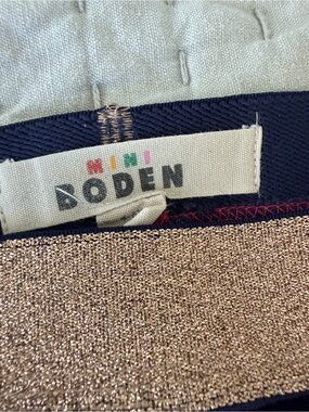 Mini Boden Metallic Gold Waistband 4-5yr
